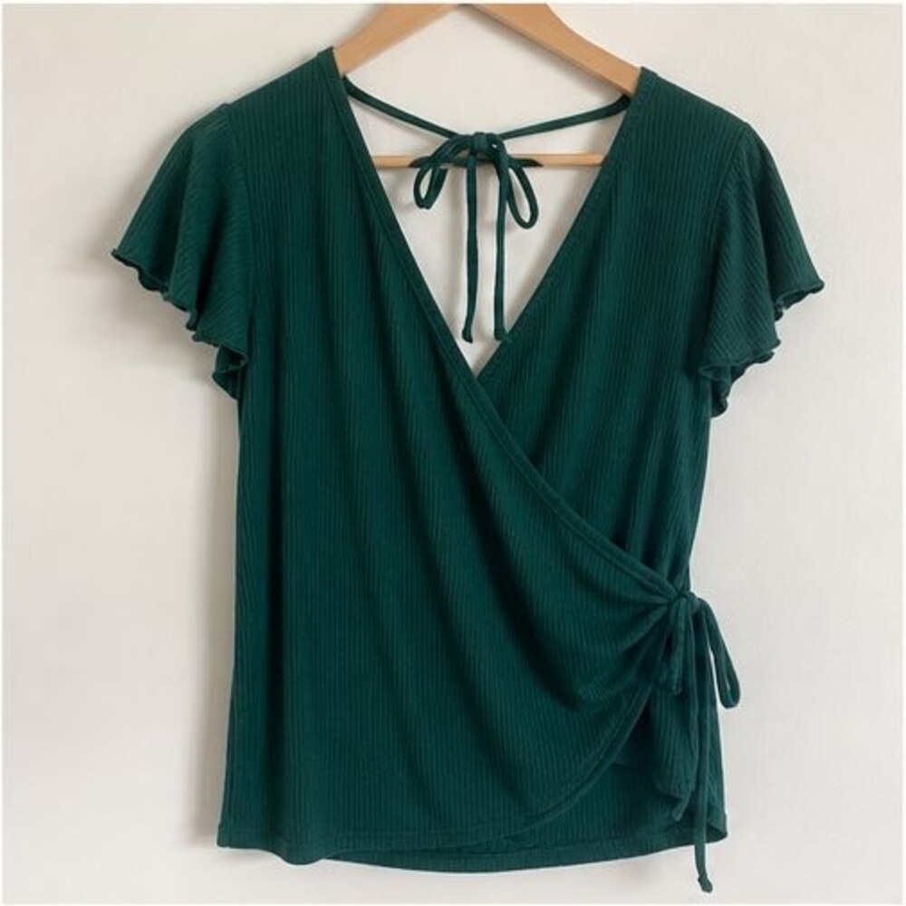 Emerald Smocked Top